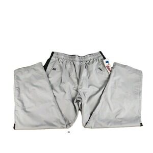 NWT Majestic Authentic Collection CHI White Sox Track Pants Men 2XL Silver Blck